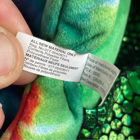 Caravan Soft Toys Tie Dye  Shell Turtle 22” - Picture 12 of 13